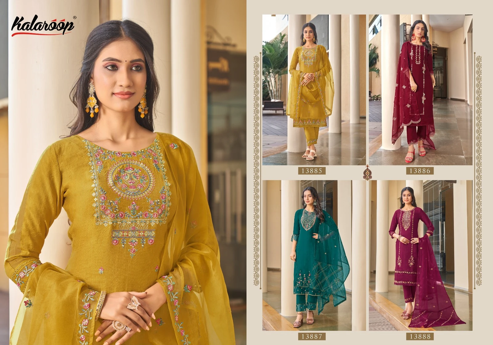 Kalaroop Nirali Dazzle Wholesale Readymade Salwar Suit Catalog — Wholesale Salwar Suits, MPA wholesale from Surat — view 5